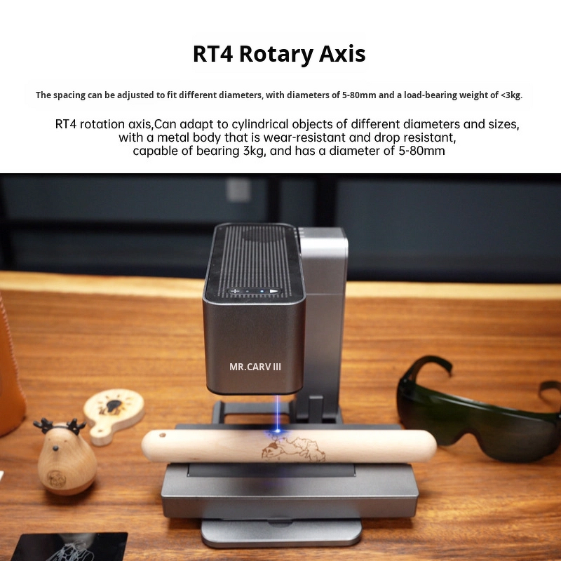 Fiber Laser Engraving Machine Supplier - A7Mini/A6Pro/M1/M4/S4 Rotary Axis HanJiang Upgrade