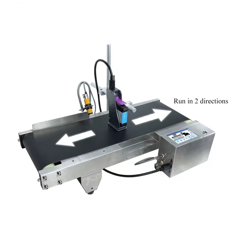 Inkjet Printer Manufacturer - Factory Price Date Batch Coding with Conveyor Belt
