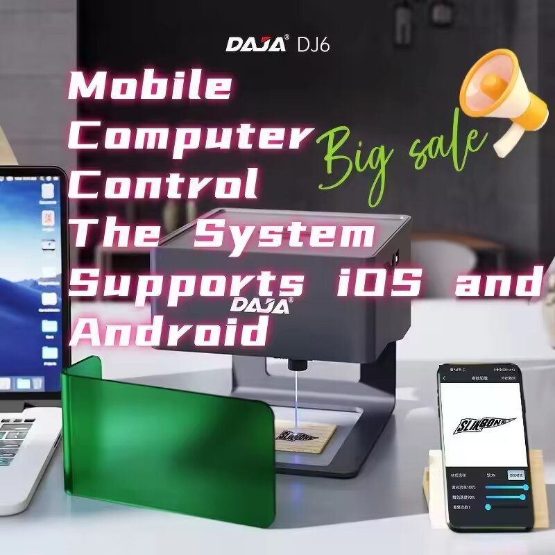 Desktop Laser Engraving Machine Manufacturer - DAJA DJ6 for Leather Patches Low Price Small