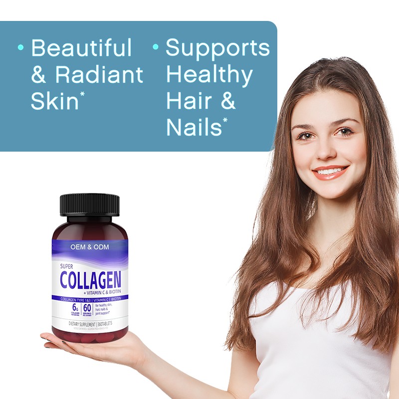 Collagen Tablets Manufacturer - OEM Vitamin C Biotin Formula