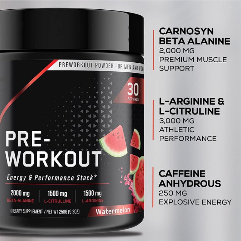 Pre Workout Powder Manufacturer - OEM Watermelon Energy Supplement