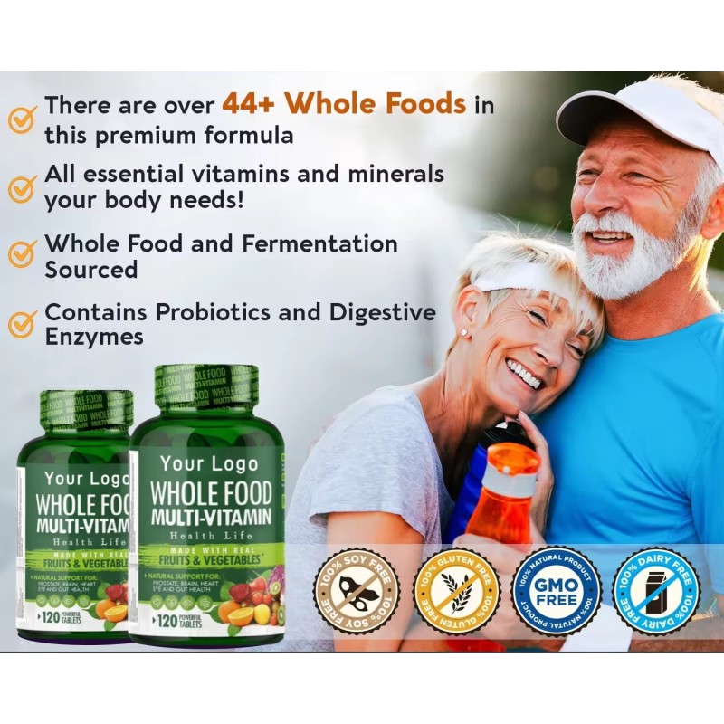 Multivitamin Tablets Manufacturer - OEM Whole Food Organic