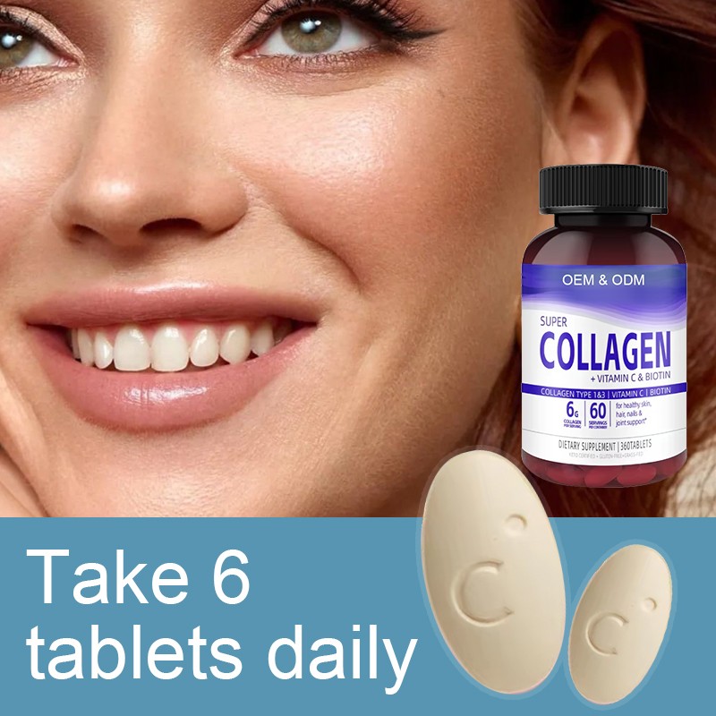 Collagen Tablets Manufacturer - OEM Vitamin C Biotin Formula