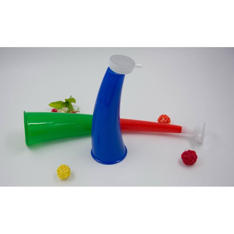 Customized Football Trumpet Manufacturer - 3-section Plastic Cheering Horn