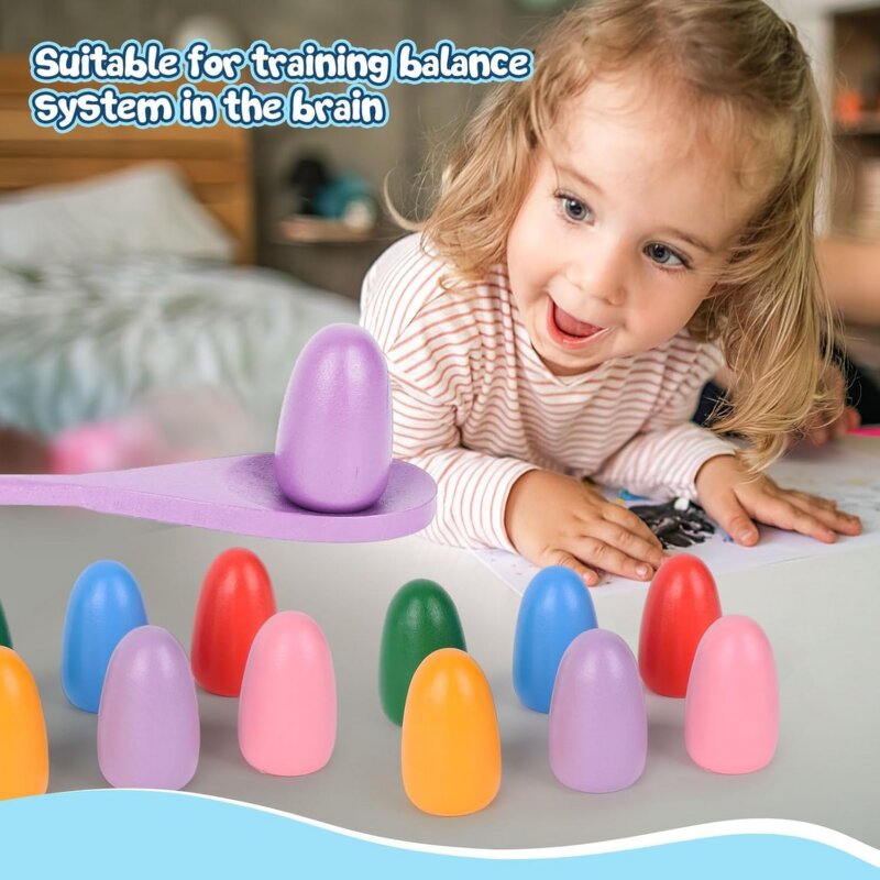 Wooden Spoon Ball Balance Toy Manufacturer - Sensory Training Tool