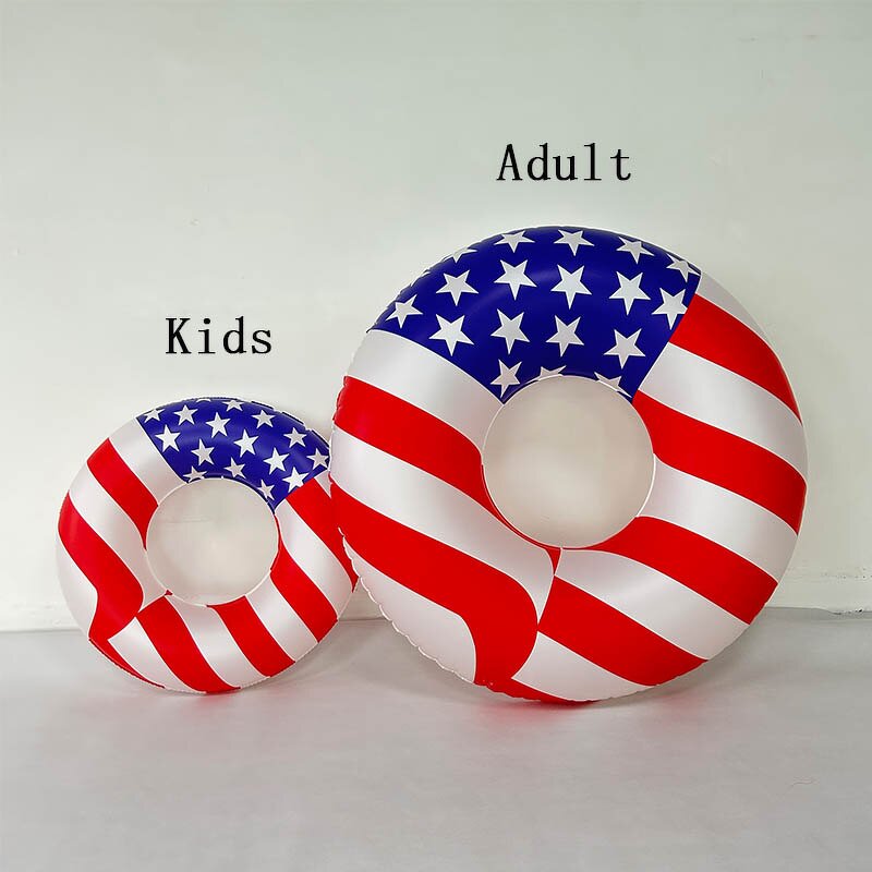 Inflatable USA Flag Pool Ring Manufacturer - Patriotic Swimming Float