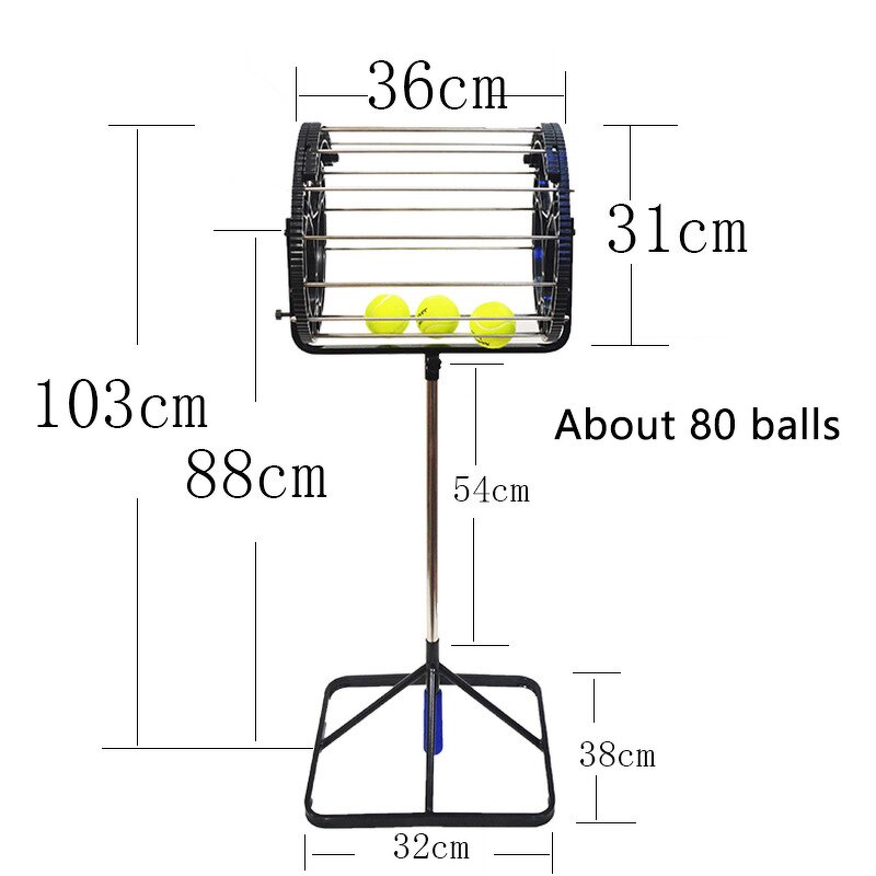 Tennis Ball Hopper Picker Manufacturer - Portable Cart with Wheels