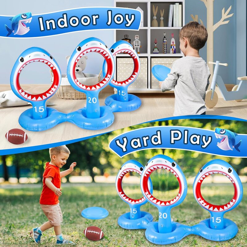 Inflatable Ring Toss Game Manufacturer - Kids Shark Pool Toy