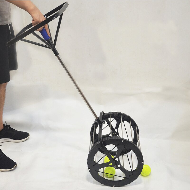 Tennis Ball Hopper Picker Manufacturer - Portable Cart with Wheels