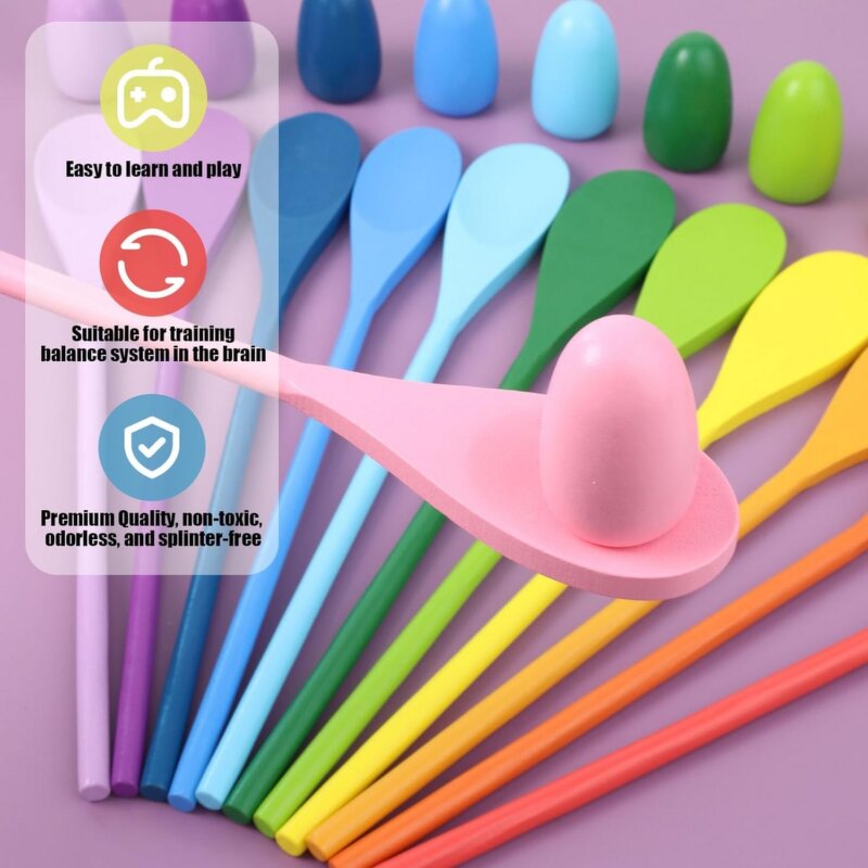 Wooden Spoon Ball Balance Toy Manufacturer - Sensory Training Tool
