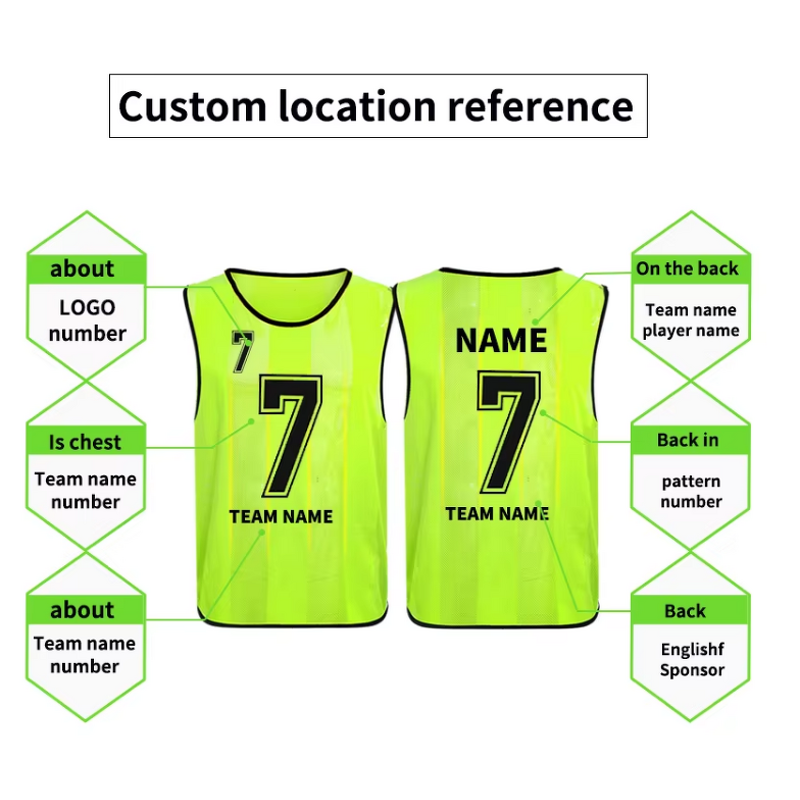 Custom Sports Mesh Vests Manufacturer - Reversible Basketball Soccer Bibs