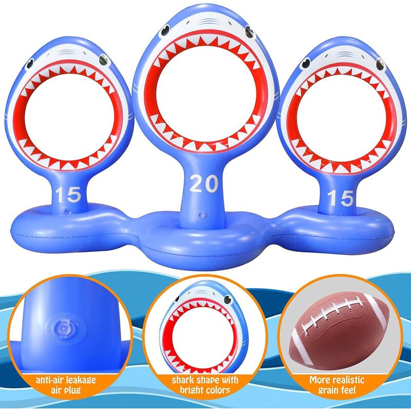 Inflatable Ring Toss Game Manufacturer - Kids Shark Pool Toy