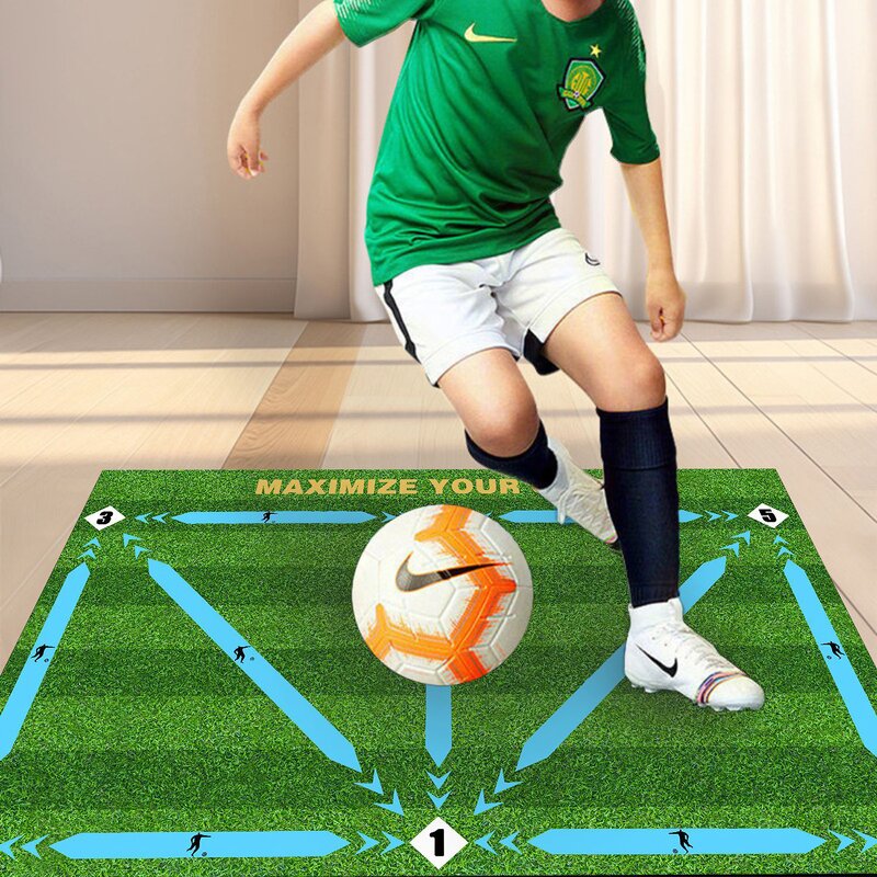 Soccer Dribble Training Mat Manufacturer - 60x90cm Foldable Non-slip