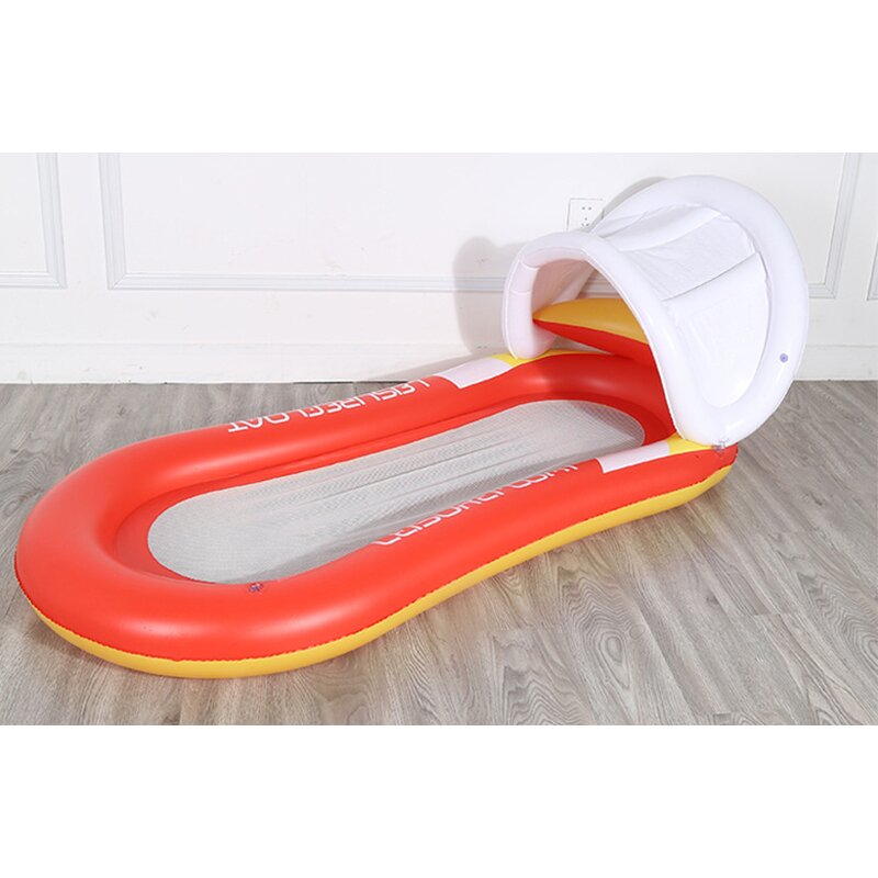 Inflatable Floating Bed with Sunshade Manufacturer - Adult Water Hammock