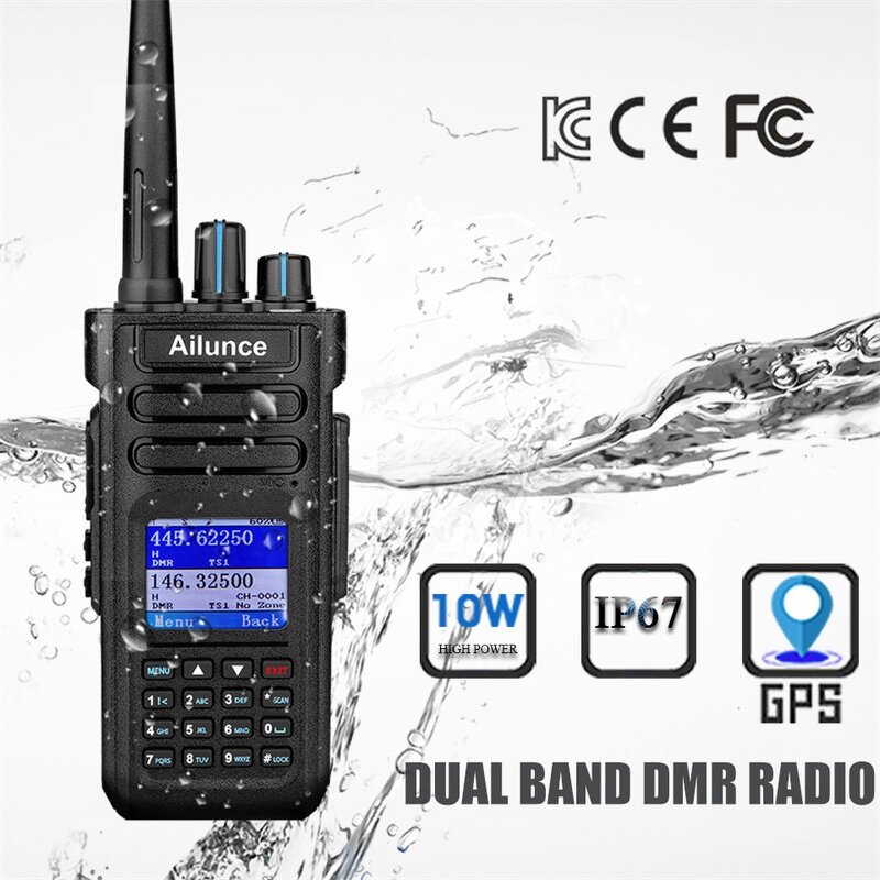 Dual Band Two Way Radio Supplier - OEM Ailunce HD1 GPS DMR Black