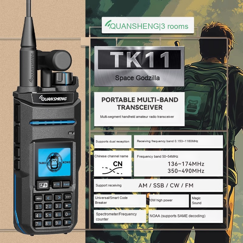 Handheld GMRS Walkie-Talkie Factory - OEM Quansheng TK11 10W High
