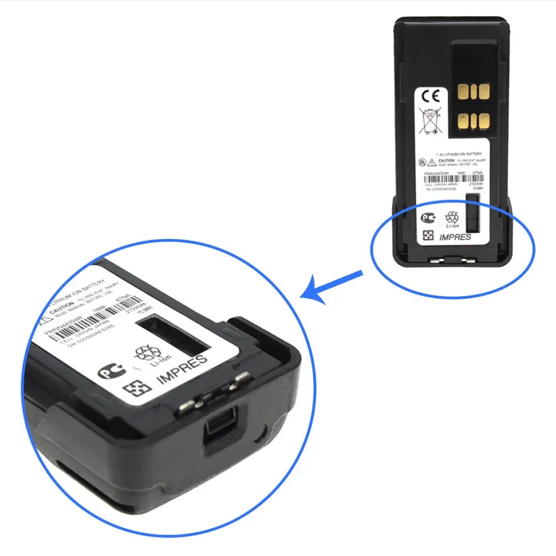 Battery with Impres Supplier - OEM Pmnn4407 for Xir P6600 GP338d