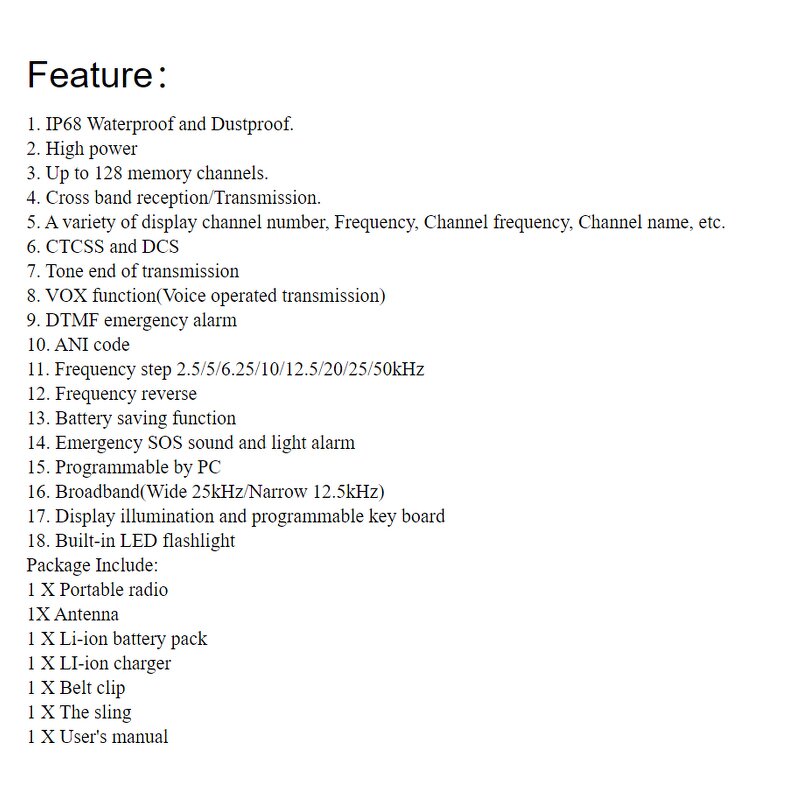 Long Range Walkie Talkie Factory - OEM Baofeng Uv-9r Plus 8W Black