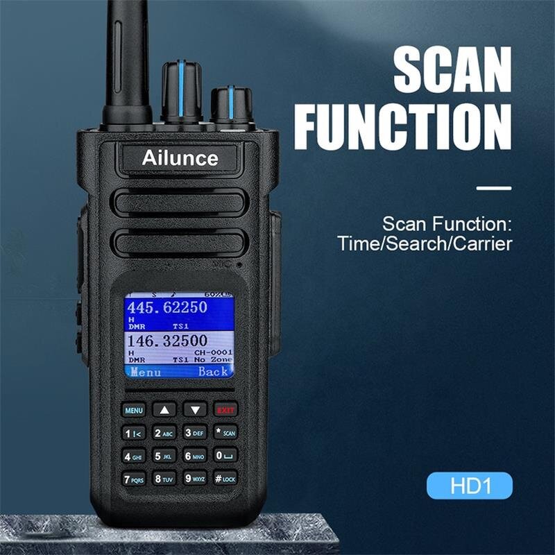 Dual Band Two Way Radio Supplier - OEM Ailunce HD1 GPS DMR Black