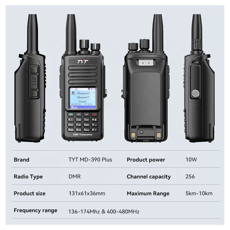 Digital Two-Way Walkie-Talkie Manufacturer - OEM TYT MD-UV390PLUS