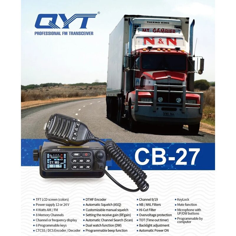 Car Marine Two Way Radio Manufacturer - OEM QYT CB-27 Wireless