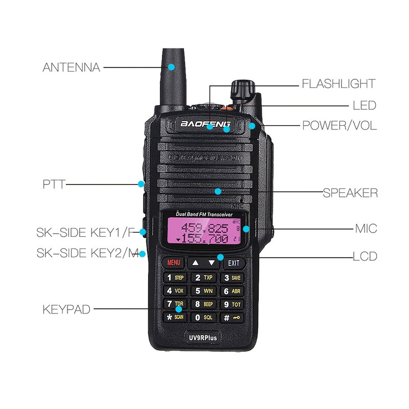 High Power Ham Radio Manufacturer - OEM Baofeng UV9R IP67 Waterproof