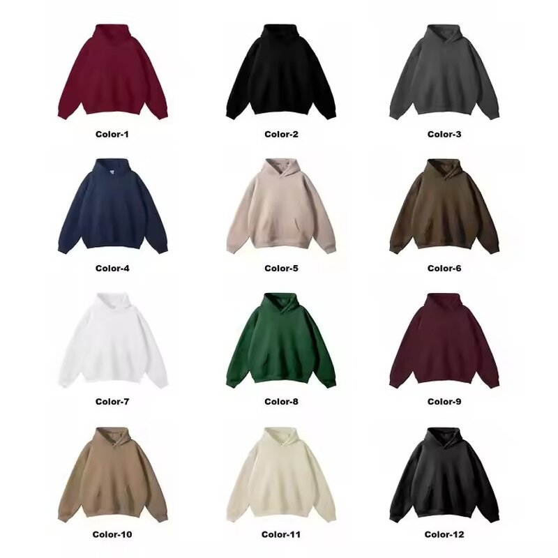 Hoodies Factory - OEM 100% Cotton Blank Thick Fleece Heavy Weight