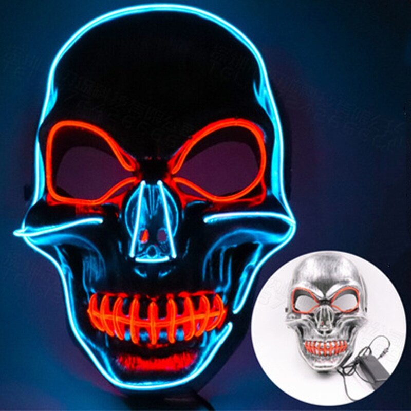 Wireless Glowing Mask Manufacturer - OEM Scary LED Luminous Purge