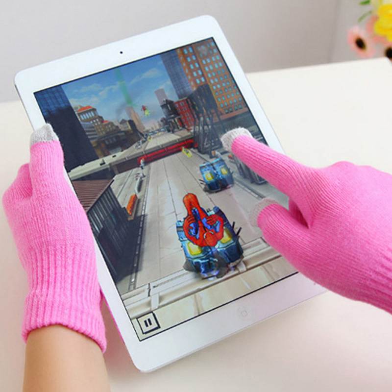 Touch Screen Gloves Supplier - OEM Custom Logo Acrylic Warm Jacquard