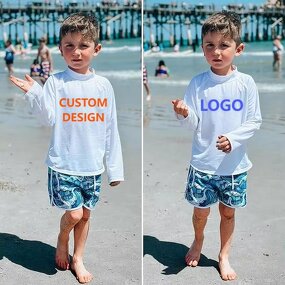 Swimming Shirt Factory - OEM UPF 50 2025 Summer Custom 100% Polyester