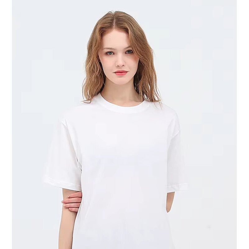 Blank T-shirt Manufacturer - OEM Wholesale 180gsm Drop Shoulder Solid