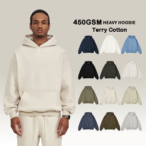 Heavyweight Fleece Hoodie Supplier - OEM US Size S-2XL 450gsm