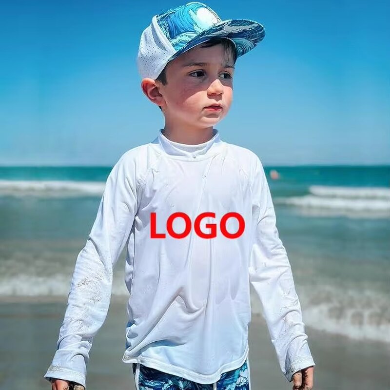 Swimming Shirt Factory - OEM UPF 50 2025 Summer Custom 100% Polyester