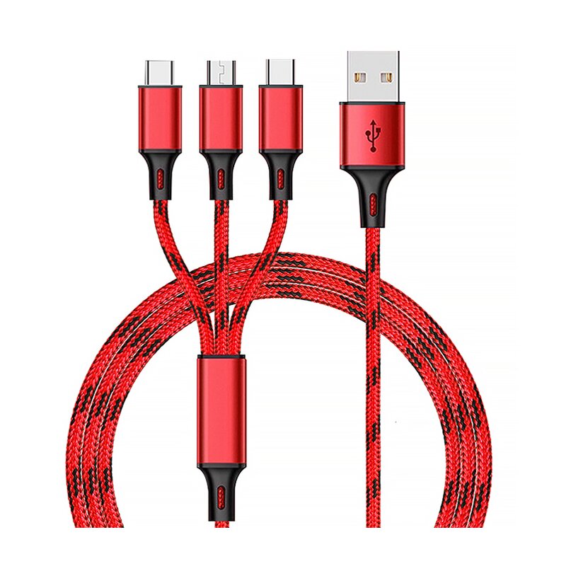 3 in 1 Charger Cable Supplier - OEM Hot Selling 2.8A Fast Micro