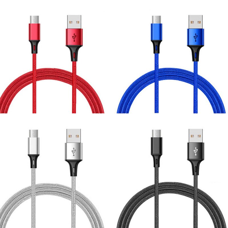 Micro USB Cable Factory - OEM OEM ODM V8 2.8A Nylon Braided 1.5M
