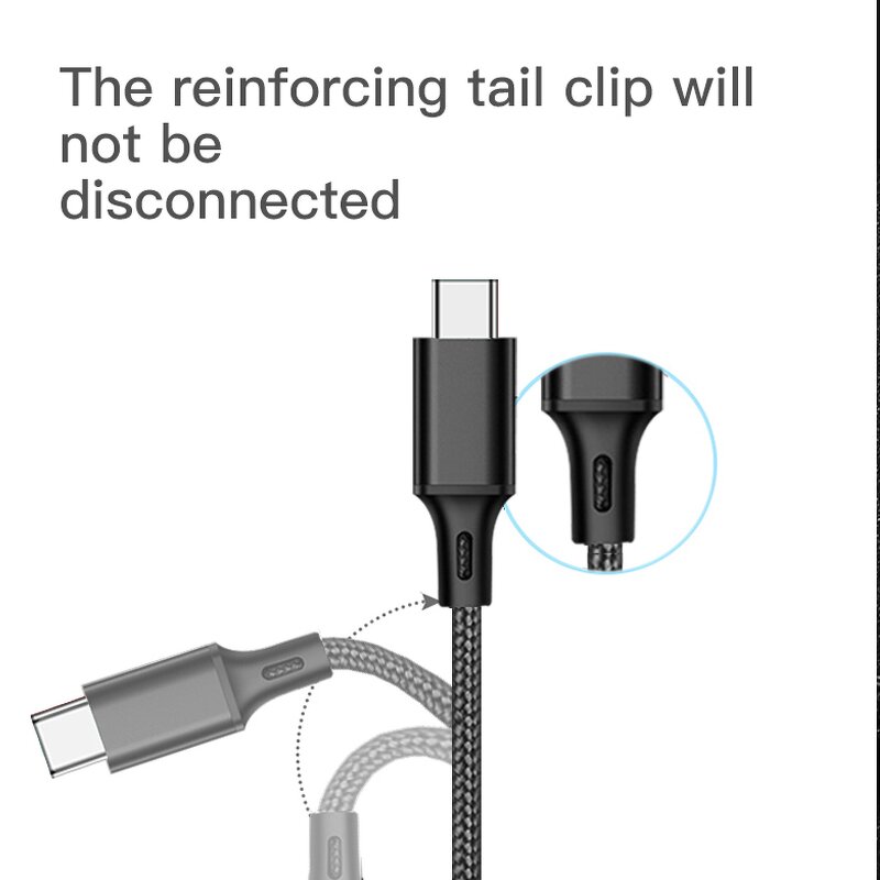 Mobile Phone Cable Supplier - OEM 2.4A Fast Charging Nylon Braided