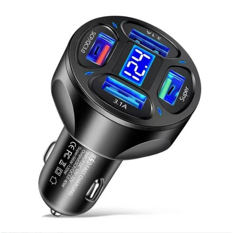 Digital Display Car Charger Factory - OEM Multi-purpose 66w QC3.0