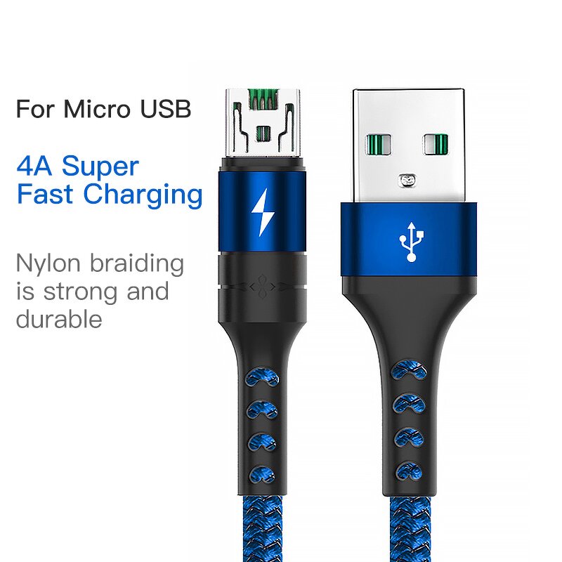 Micro USB Charging Cable Factory - OEM Hot Sale 4A Fast Sync Data