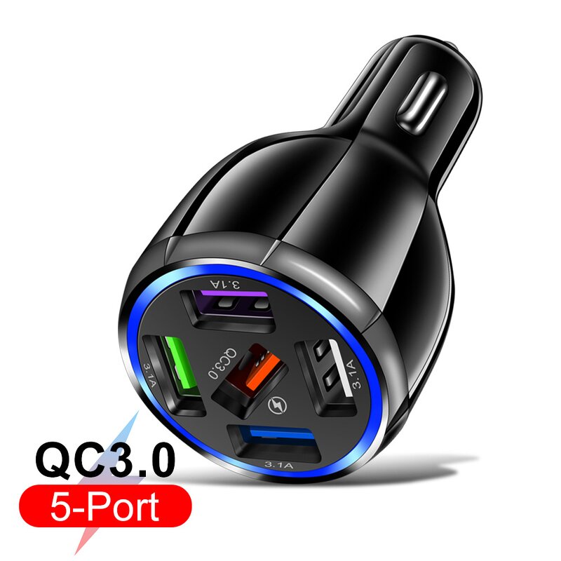 Car USB Charger Factory - OEM Hot Selling Fast Charging 5USB QC