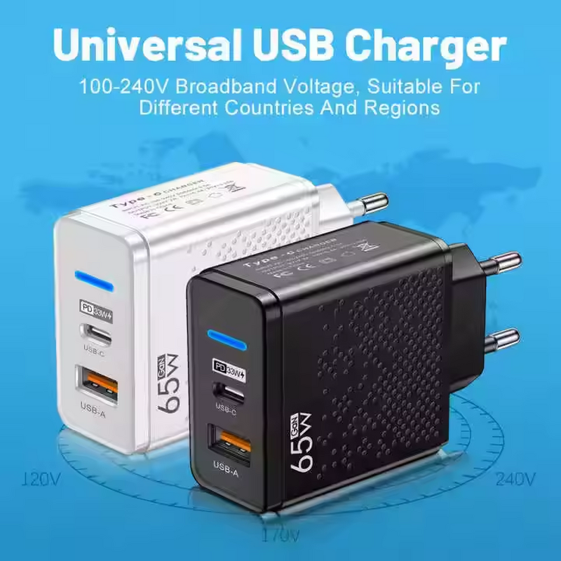 Universal Fast Charger Manufacturer - OEM PD 33W USB 65W QC3.0