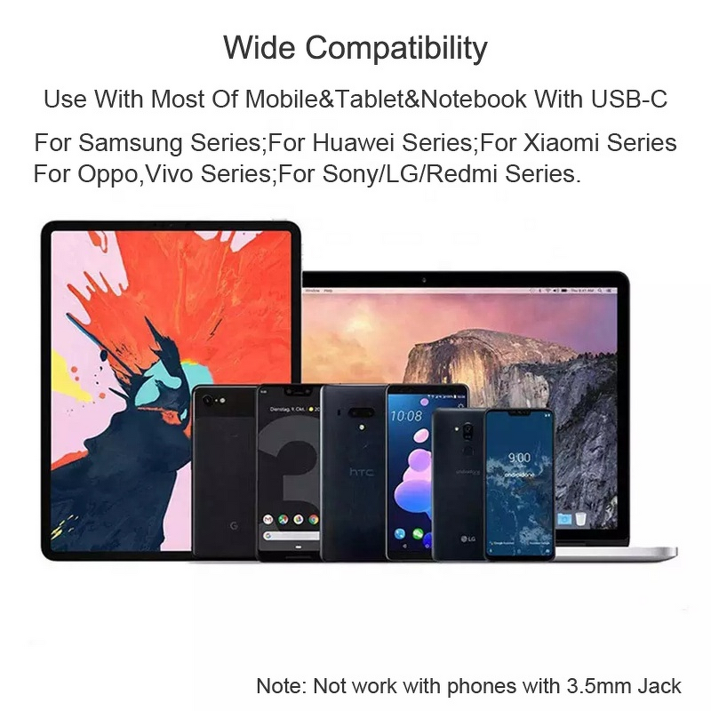 USB C Wired Earphone Manufacturer - OEM High Quality 1.2M In-Ear