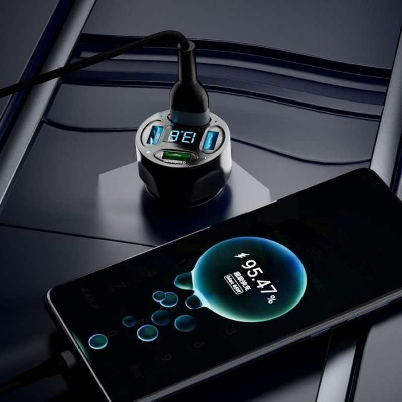 Digital Display Car Charger Factory - OEM Multi-purpose 66w QC3.0