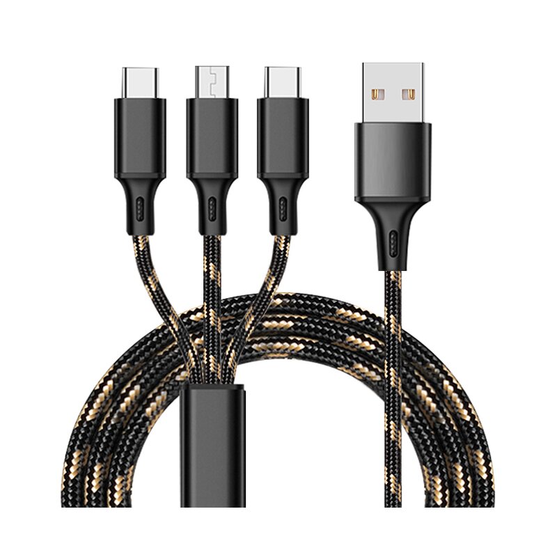 3 in 1 Charger Cable Supplier - OEM Hot Selling 2.8A Fast Micro