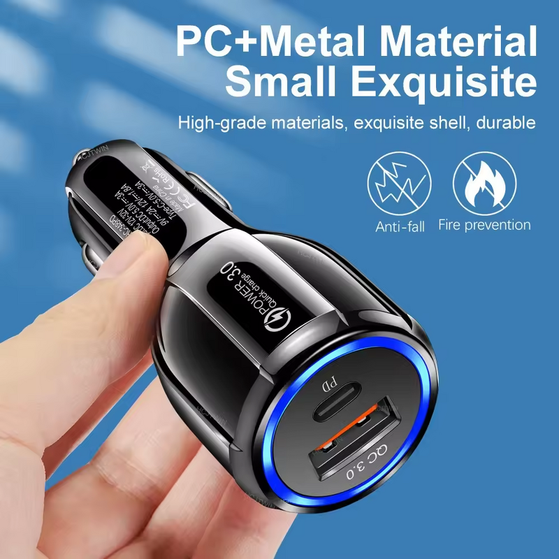 USB C Car Charger Supplier - OEM High Quality QC3.0 PD 35w Super