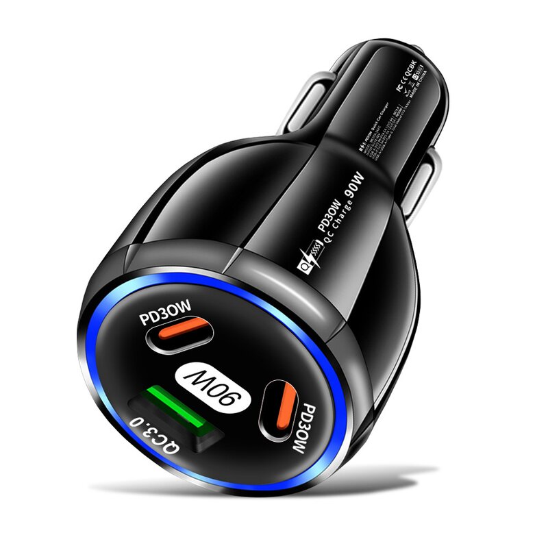 Car USB Charger Factory - OEM Fast Charging 55W 3USB PD QC 3.0