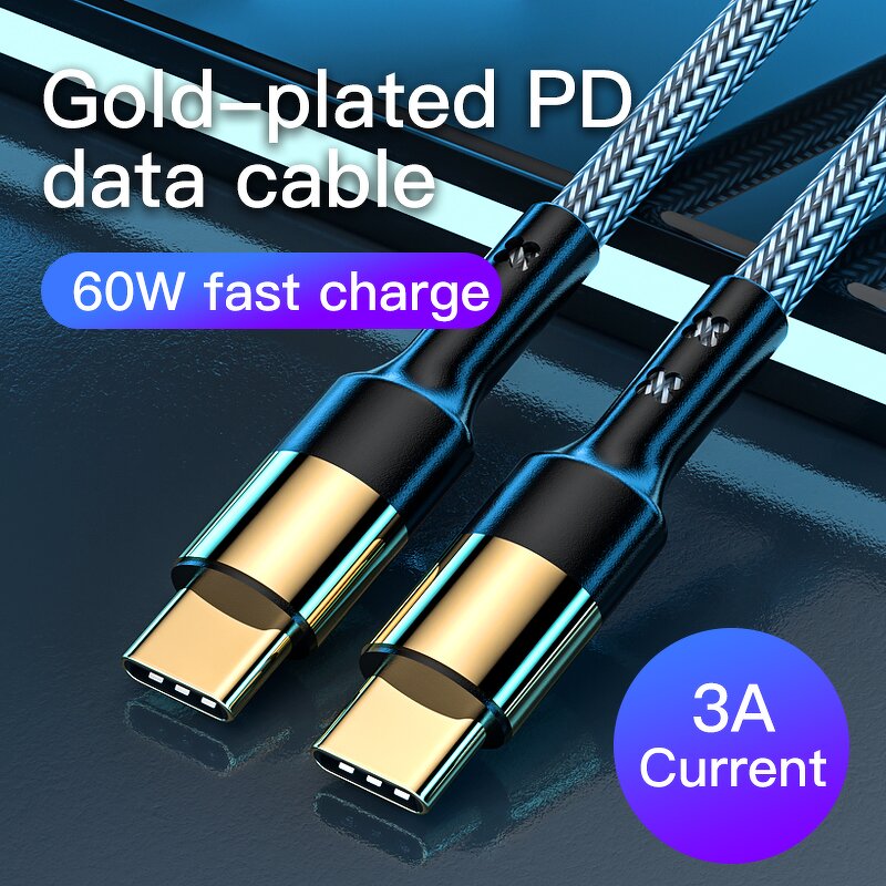 Nylon Braid Data Cable Factory - OEM High Quality 3A 60W 1.2M