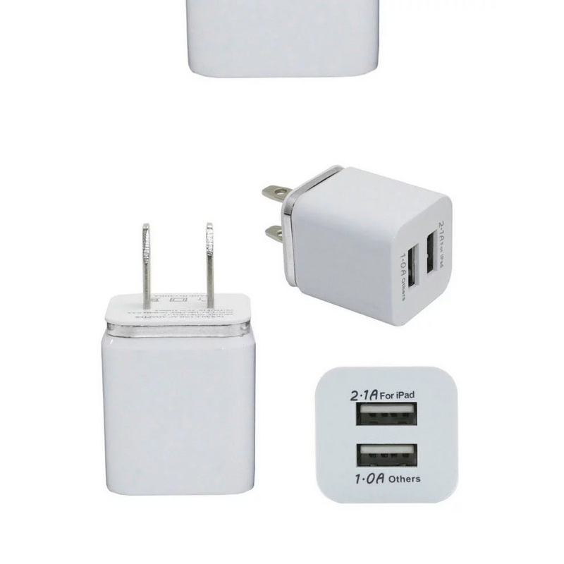 Wall Charger Factory - OEM 10W US/EU Plug 2.1A Dual USB Ports