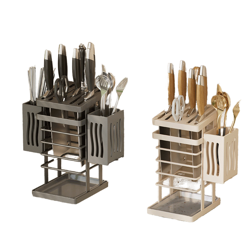 Non Perforated Knife Holder Supplier - OEM Kitchen with Water Tray