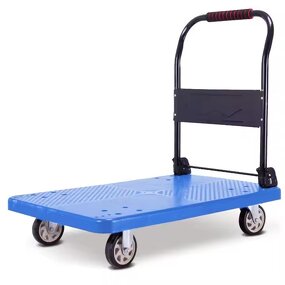 Steel Plate Trolley Factory - OEM Silent Medium Flatbed Folding Cart