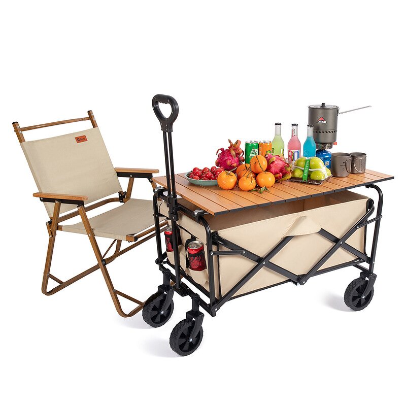 Folding Stall Cart Supplier - OEM Wholesale Outdoor Camper Open Door